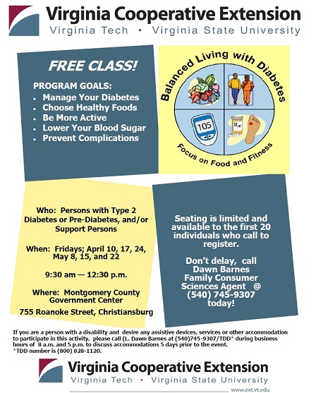 Balanced Living with Diabetes Classes Balanced Living with Diabetes Classes